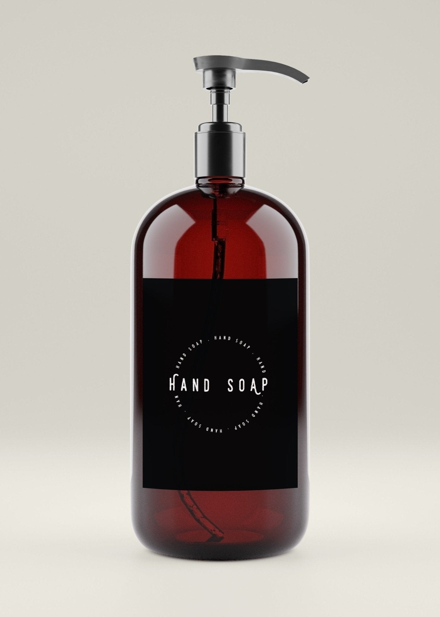 bottle label template (dark theme)