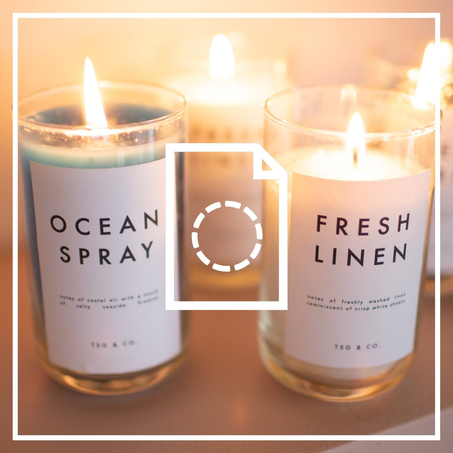candle label template