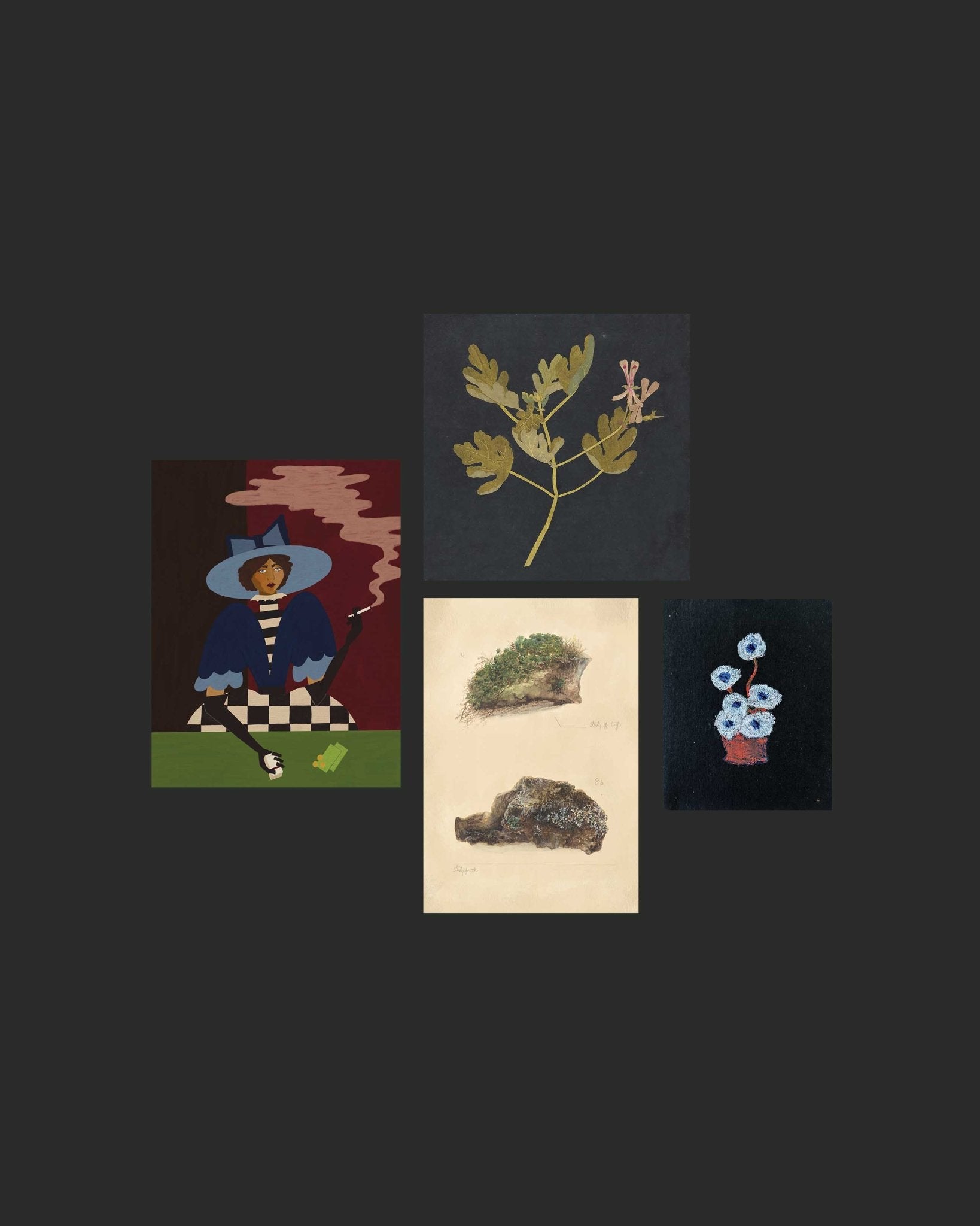 dark academia digital art gallery wall